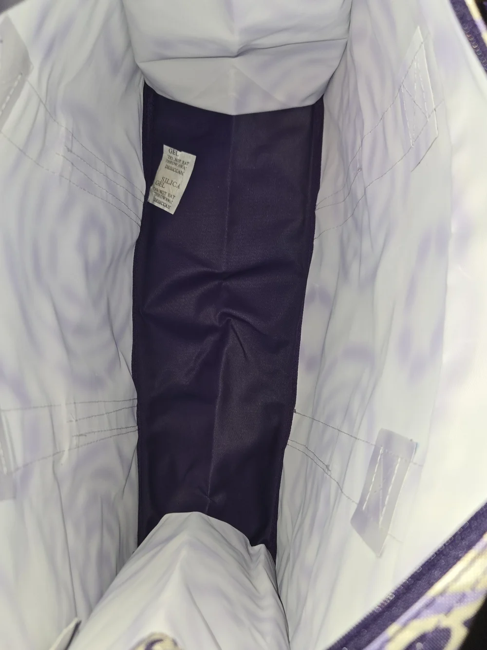 Thirty One Purple Geo Pop Retired Organizing Utility Tote Bag New